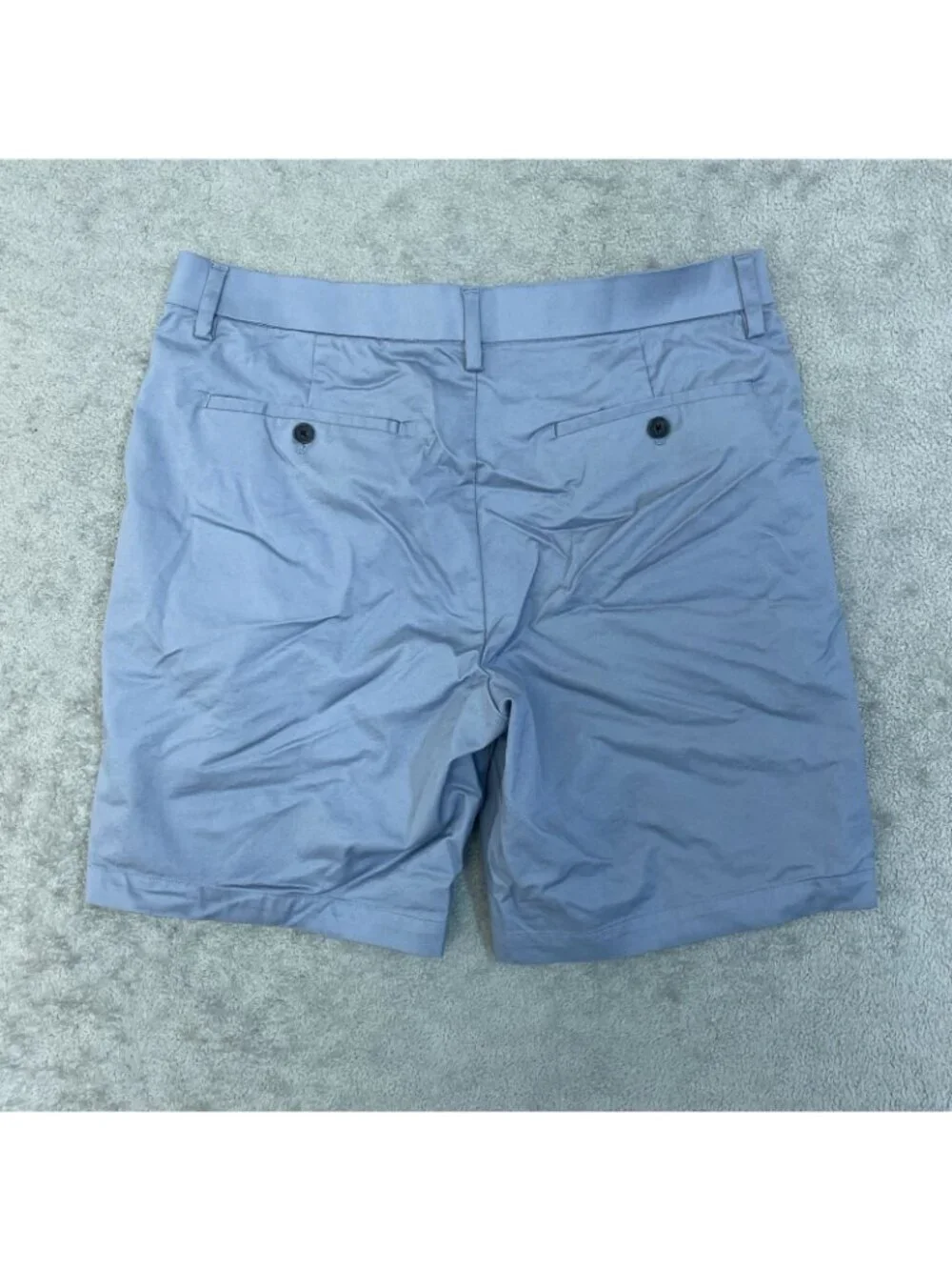 NWOT Banana Republic Men's 34 Light Blue Chino Shorts Cotton Blend